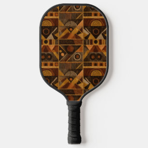 Rustic Southwestern Stripe Pattern (4) Pickleball Paddle