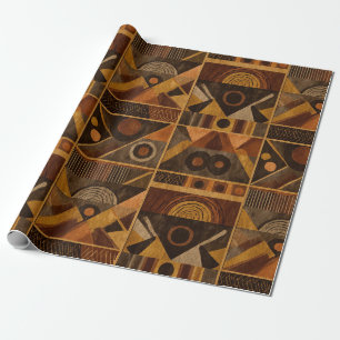 Rustic Southwestern Stripe Pattern (4) Wrapping Paper