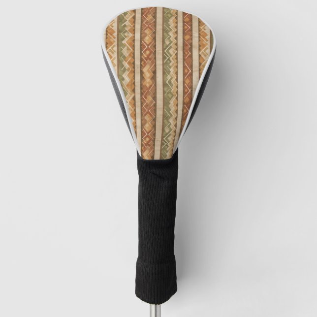 Rustic Southwestern Stripe Pattern (7) Golf Head Cover (Front)
