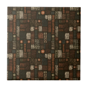 Rustic Southwestern Stripe Pattern (8) Tile