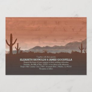 Rustic Southwestern Wedding Invitations