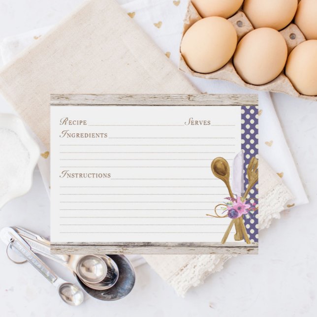 Rustic Spoons Kitchen Recipe Cards (Creator Uploaded)
