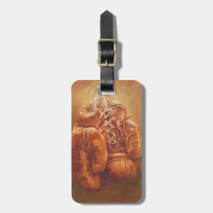 Rustic Sports Boxing Glove Luggage Tag