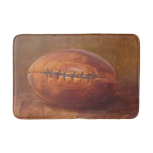 Rustic Sports Football Bath Mat