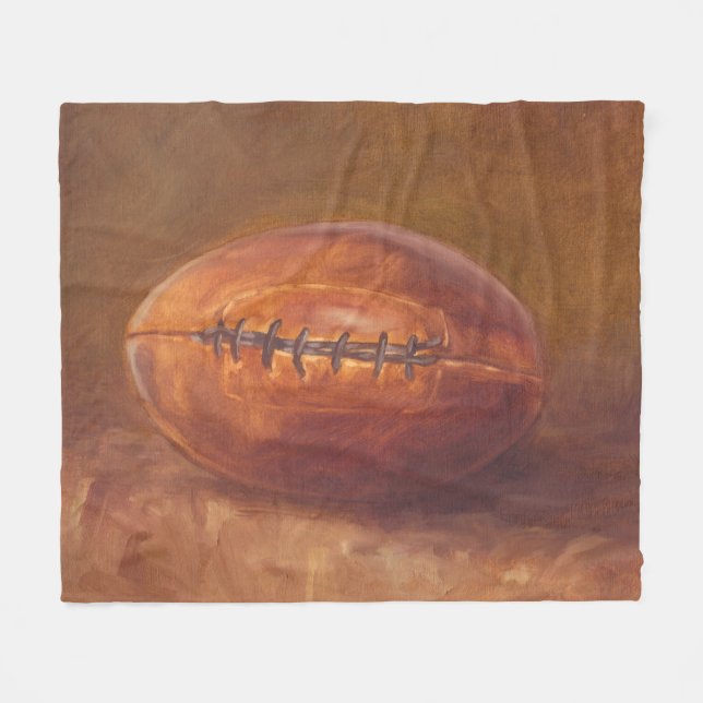 Rustic Sports | Football Fleece Blanket (Front (Horizontal))