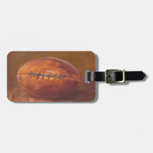 Rustic Sports Football Luggage Tag