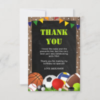 Rustic Sports Themed Kids Birthday