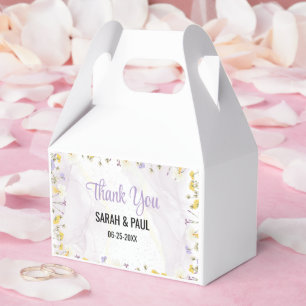 Rustic Spring Floral Elegant Wedding Favour Box