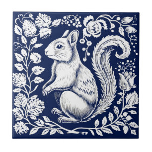 Rustic Squirrel Ceramic Tile