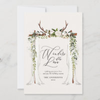 Rustic stag foliage holiday photo christsmas