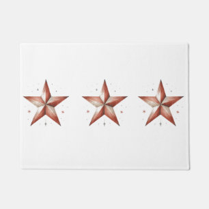 Rustic Star-Themed Doormat