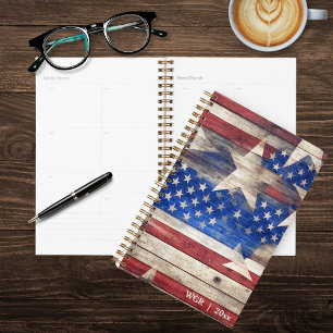 Rustic Stars and Stripes Planner