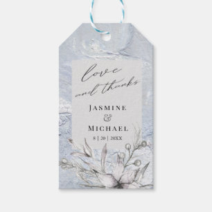 rustic stencil botanic thank you tag