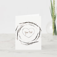 Rustic Sticks Twigs Branches Wreath Thank You