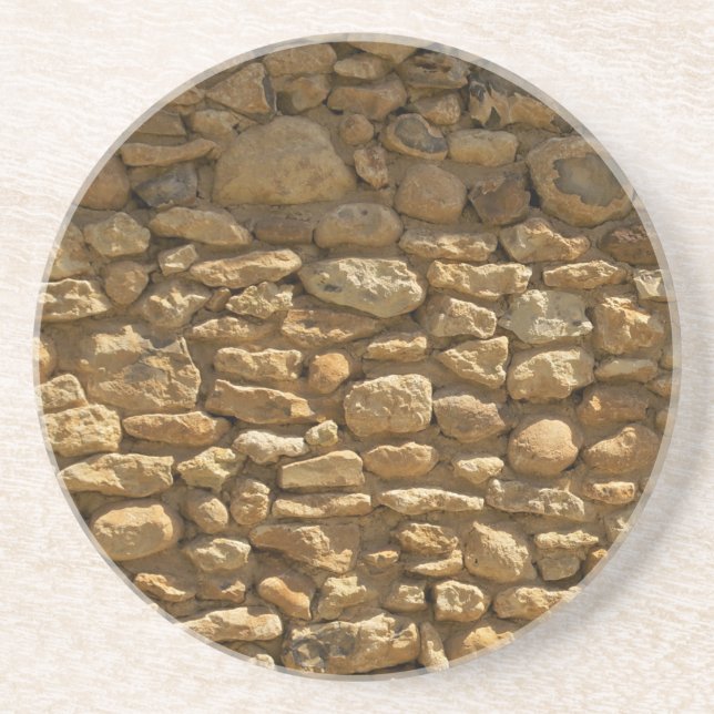 Rustic Stone Wall Coaster (Front)