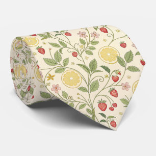 Rustic Strawberry & Citrus Earthy Pattern (1) Tie