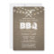 Rustic String Lights Burlap BBQ Baby Shower