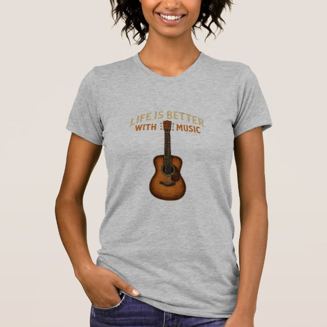 Rustic Strings The Heart of Country Music T-Shirt (Front)