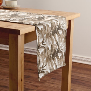Rustic Style Pine Cone  Short Table Runner