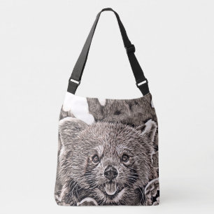 Rustic Style - Red Panda 2 Crossbody Bag