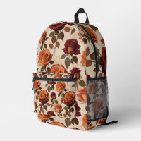 Rustic Style Roses In Shades Of Orange And Red