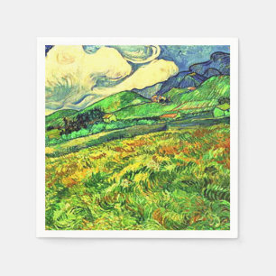 Rustic Stylish Landscape at Saint Remy Painting Napkin