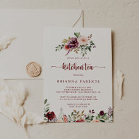 Rustic Summer Floral Kitchen Tea Bridal Shower  
