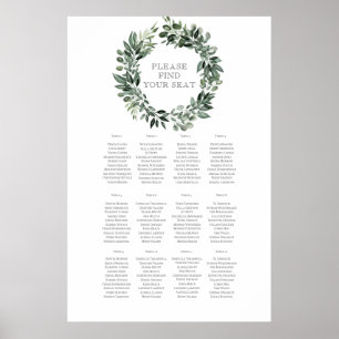 Rustic Summer Wedding Seating Chart