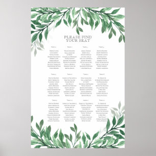 Rustic Summer Wedding Seating Chart