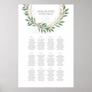 Rustic Summer Wedding Seating Chart