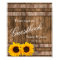 Rustic Sunflower Barn Wood Guestbook Sign | Zazzle
