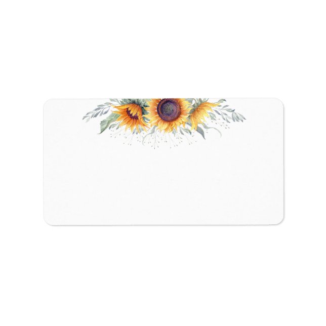 Rustic Sunflower Bloom | Blank Label (Front)