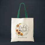 Rustic Sunflower Bloom | Bridesmaid Tote Bag<br><div class="desc">Rustic Sunflower Bloom bridesmaid tote bags for the special women by your side on your special day.</div>