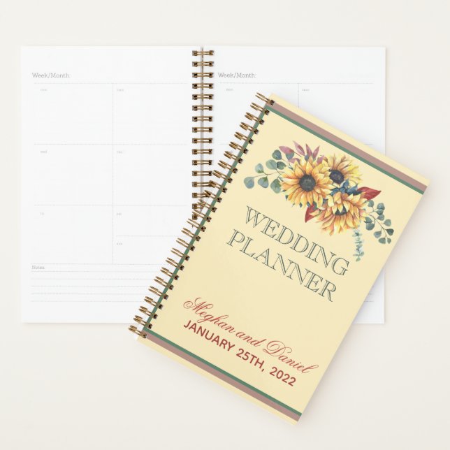 Rustic Sunflower Botanicals Wedding Planner (Display)