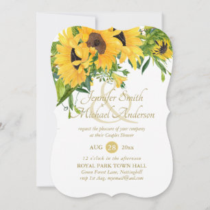 Rustic Sunflower Bridal Shower Ampersand Couples