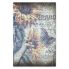 Rustic Sunflower Butterfly Ephemeral Decoupage