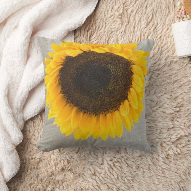Rustic Sunflower Cushion (Blanket)