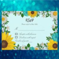 Rustic Sunflower Daisy Floral Wedding