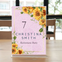 Rustic Sunflower Elegant Summer Retirement Party