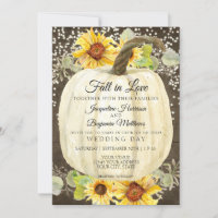 Rustic Sunflower Floral Pumpkin Twinkle Light Wood