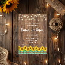 Rustic Sunflower & Mason Jar Bridal Shower