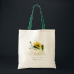 Rustic Sunflower Pumpkin Floral Watercolor Wedding Tote Bag<br><div class="desc">For any further customisation or any other matching items,  please feel free to contact me at yellowfebstudio@gmail.com</div>
