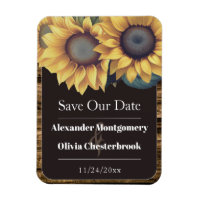 Rustic Sunflower Save the Date