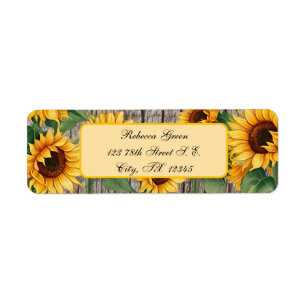 Rustic Sunflower & Weathered Grey Barnboard