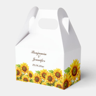 Rustic Sunflower Wedding  Favour Box