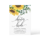 Rustic Sunflowers and Eucalyptus Bridal Shower