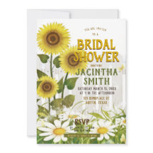 Rustic Sunflowers Bridal Shower