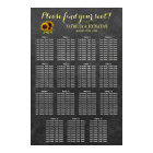 Rustic sunflowers chalkboard wedding seating chart