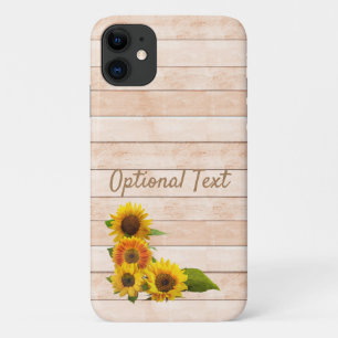 Rustic Sunflowers on Wood Case-Mate iPhone Case