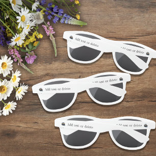 Rustic Sunset Vintage Loons Lake Wedding Sunglasses
